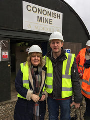 Sheila and Martin at Cononish Mine