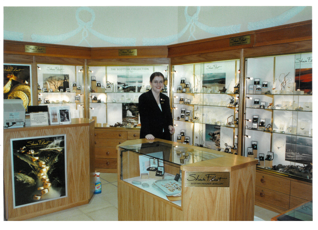 Eva during her time as a manager at the Sheila Fleet Jewellery shop in Jenners