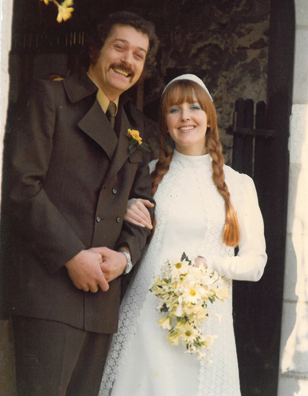 Rick and Sheila on their wedding day