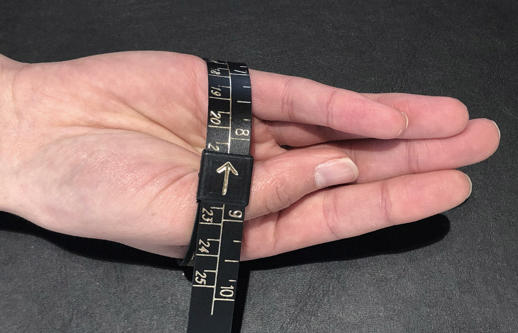 Measuring your hand for a closed bangle