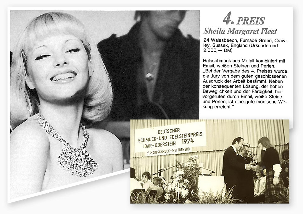 German Jewellery & Gemstone Prize 1974 magazine article.