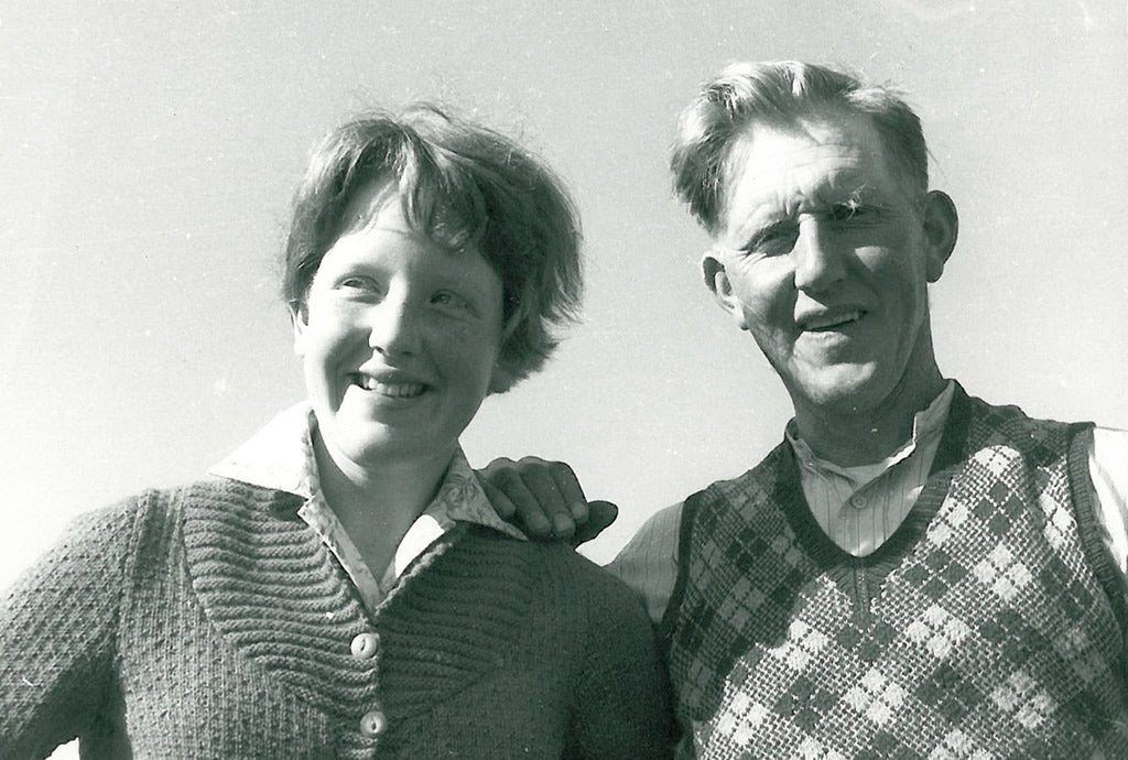 Sheila Fleet with her father.