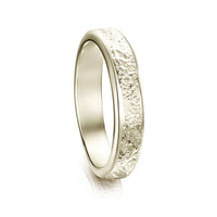 Matrix 4mm Band in 18ct White Gold by Sheila Fleet Jewellery