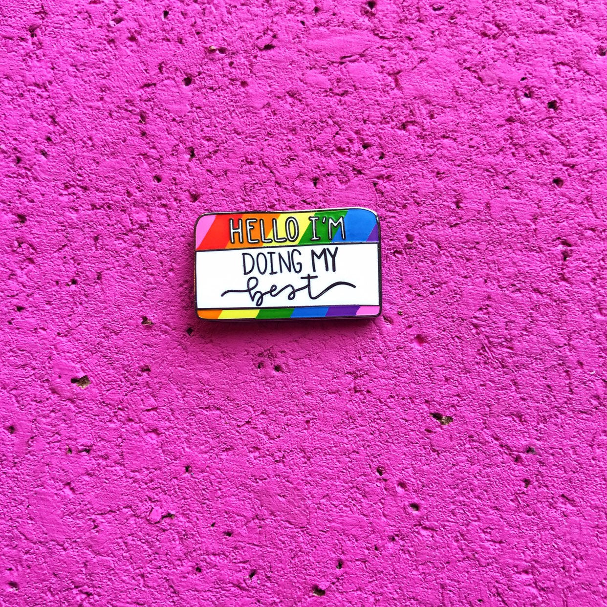 medical gay pride pin