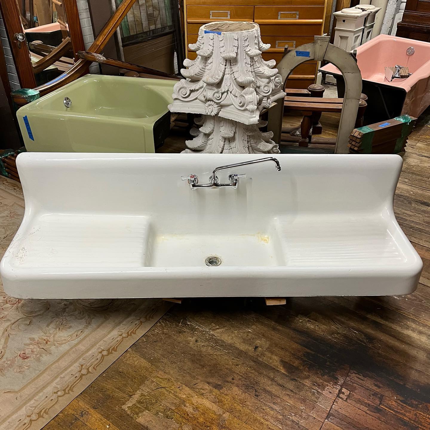 Antique Cast Iron Farm Sink – Reclaimed Fort Wayne