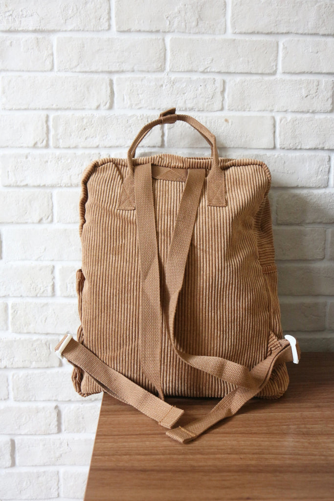 corduroy backpack