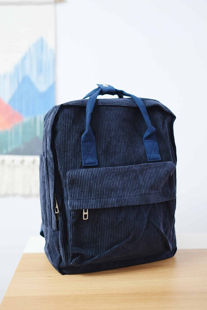 corduroy backpack