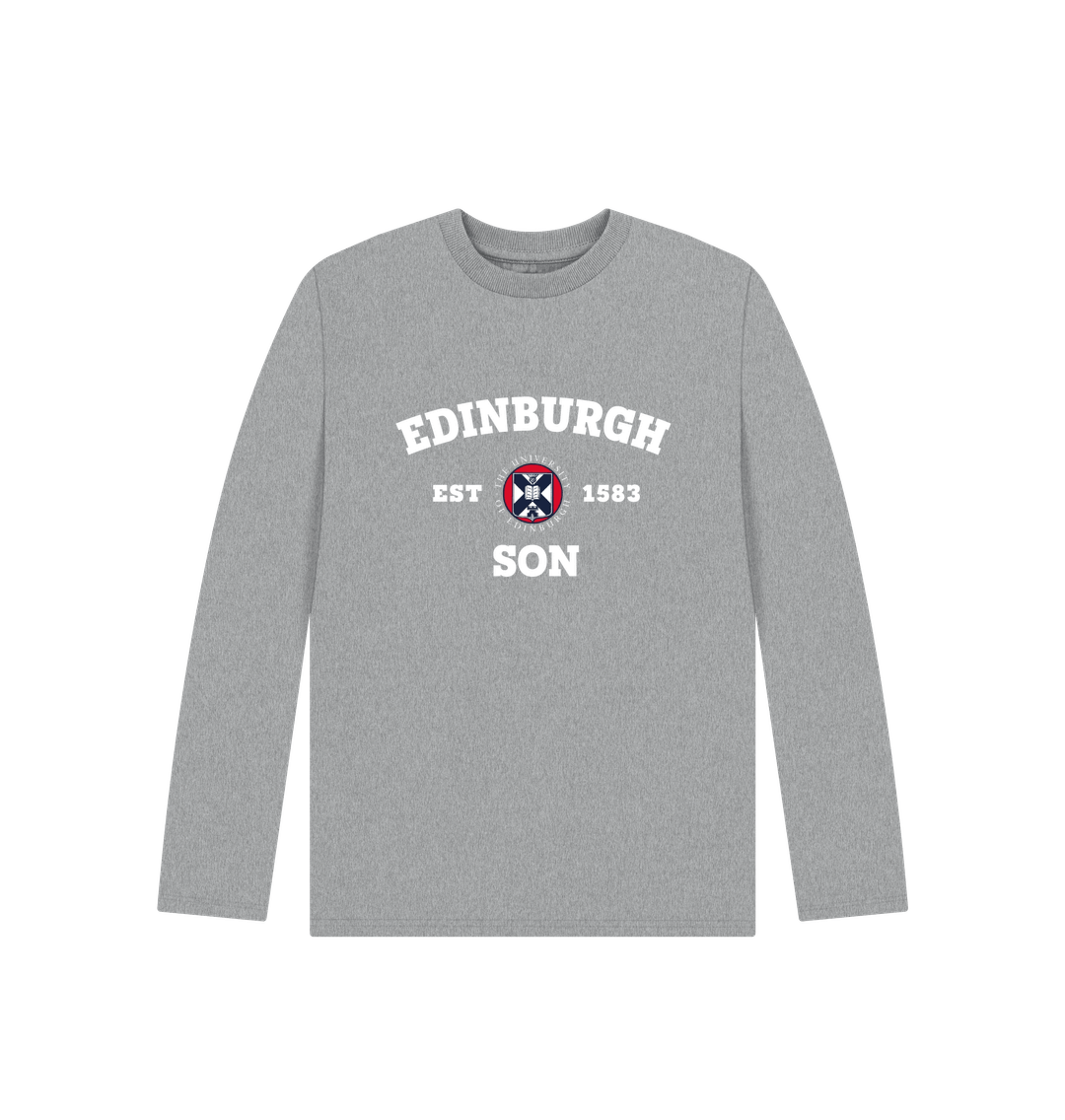 Athletic Grey Kids Edinburgh Son Long Sleeve T-Shirt