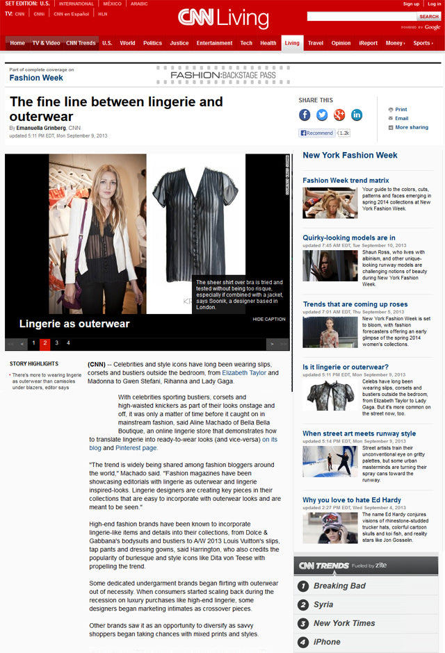 CNN - The fine line between lingerie and outerwear