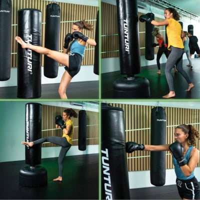 BOXING TOWER PUNCHING BAG CSK Sport 5 FEET 60" CAN FILLED WITH SAND  & CLOTHING | eBay