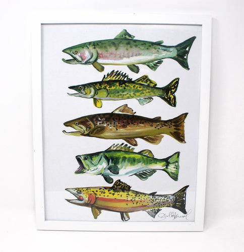 Lake Pan Fish Art Print, 11x14, Outdoor Decor, Wall Art – Shelby