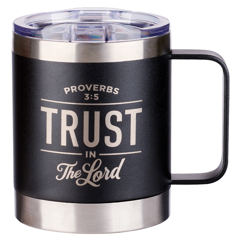 I know the Plans Stainless Steel Travel Mug With Handle - Jeremiah