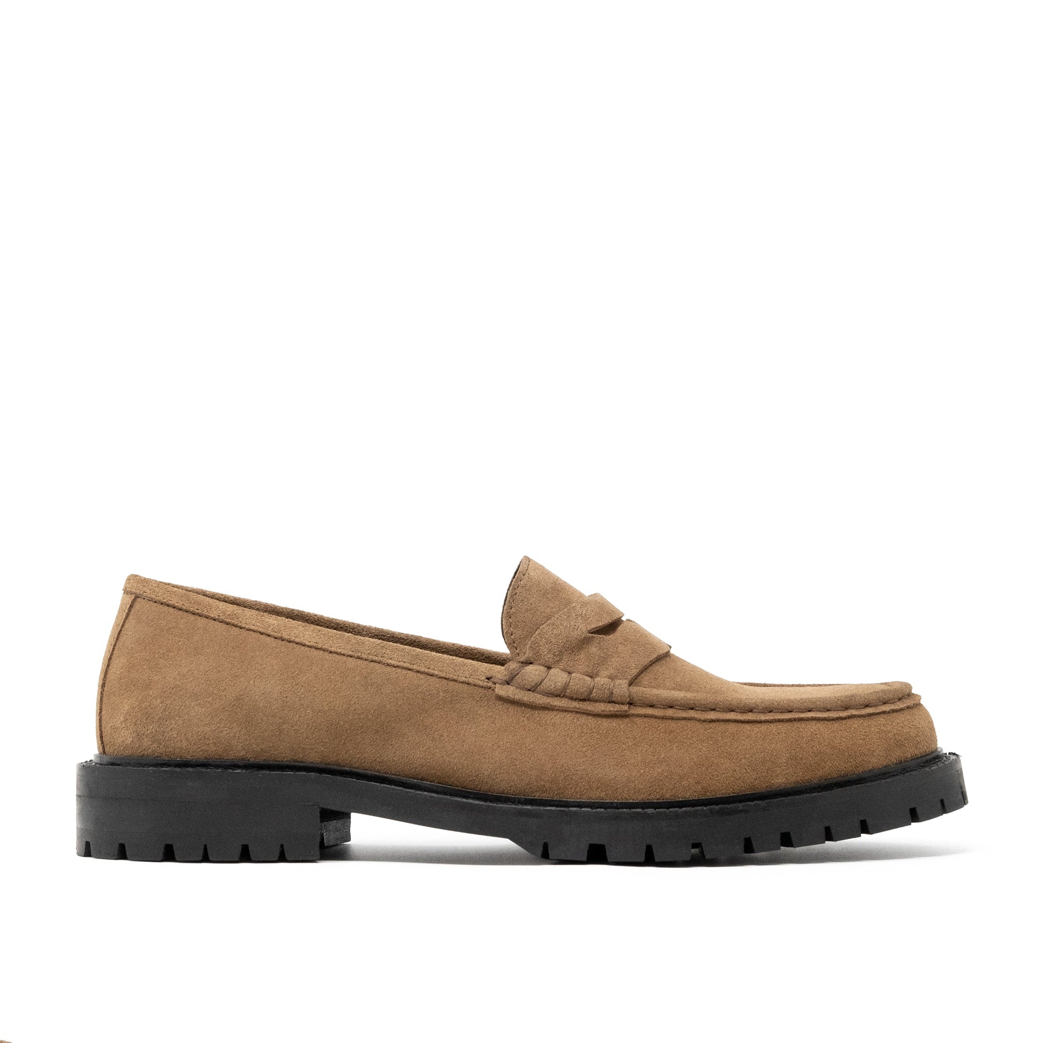 Walk London Campus Saddle Loafer - Tan Suede - Official Site