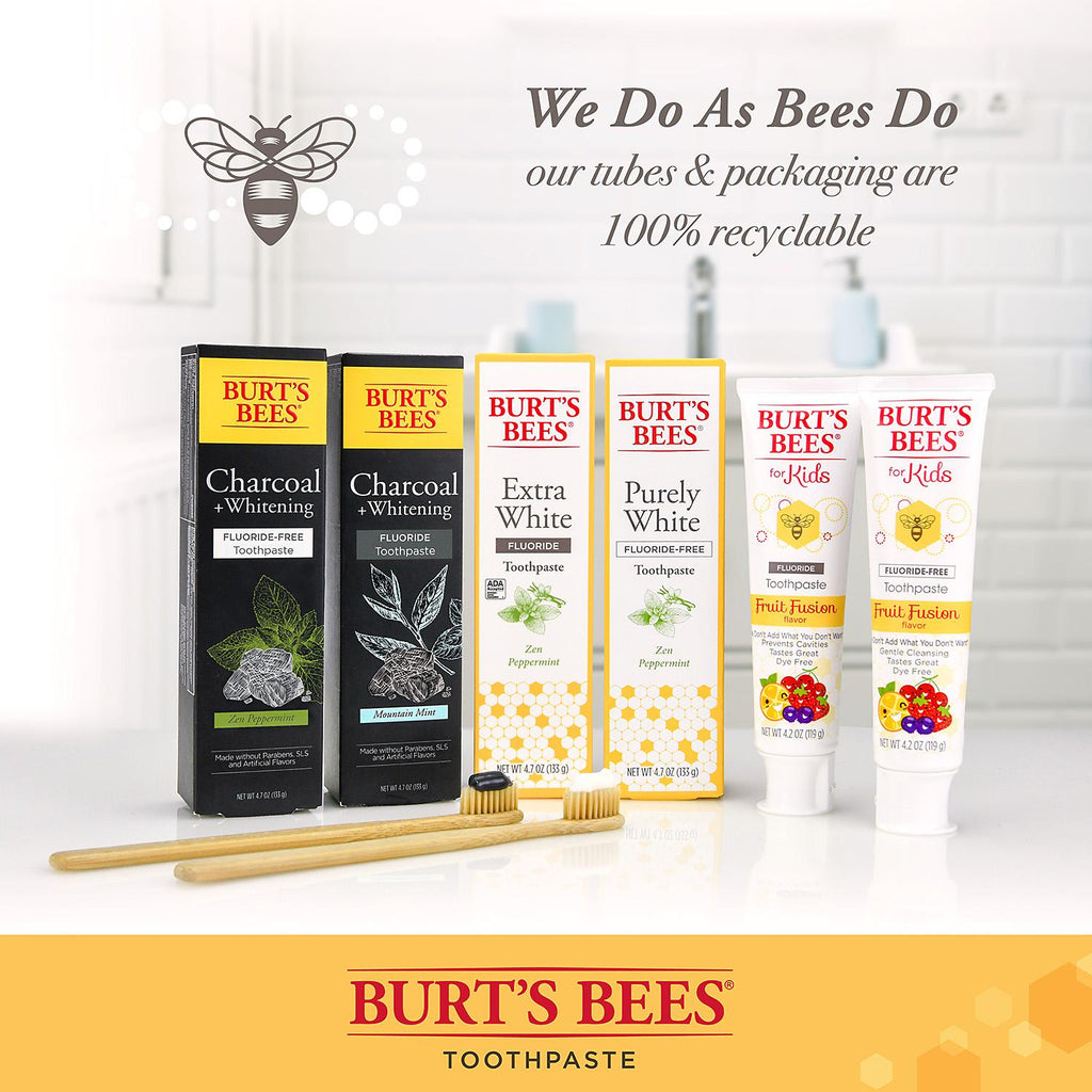 burt's bees charcoal fluoride free toothpaste