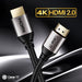 GearIT 4K HDMI Cable CL3 Rated - HDMI 2.0b - 4K@60hz, Black - GearIT