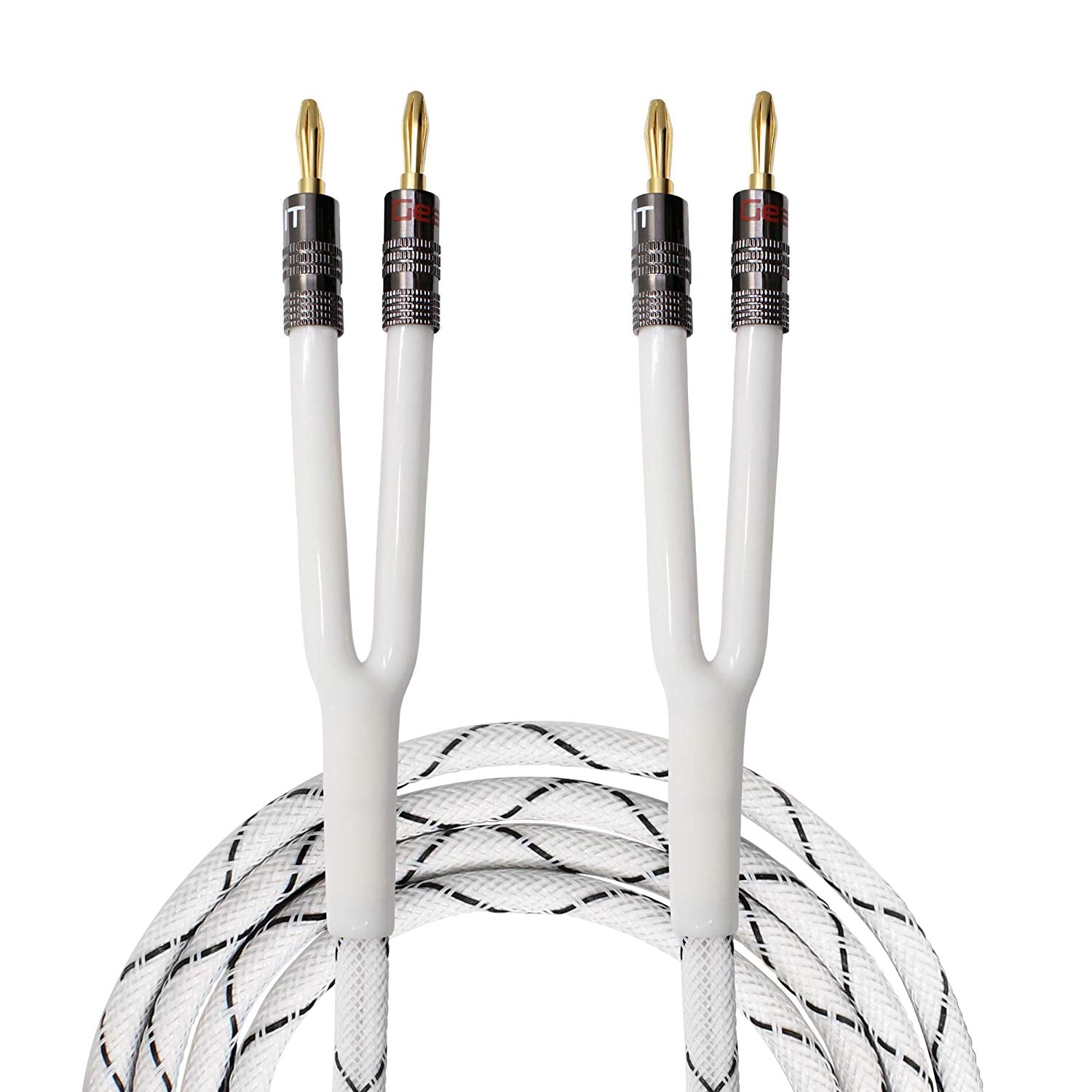 14 AWG Speaker Wire Cable with Banana Plugs 35 Fee...