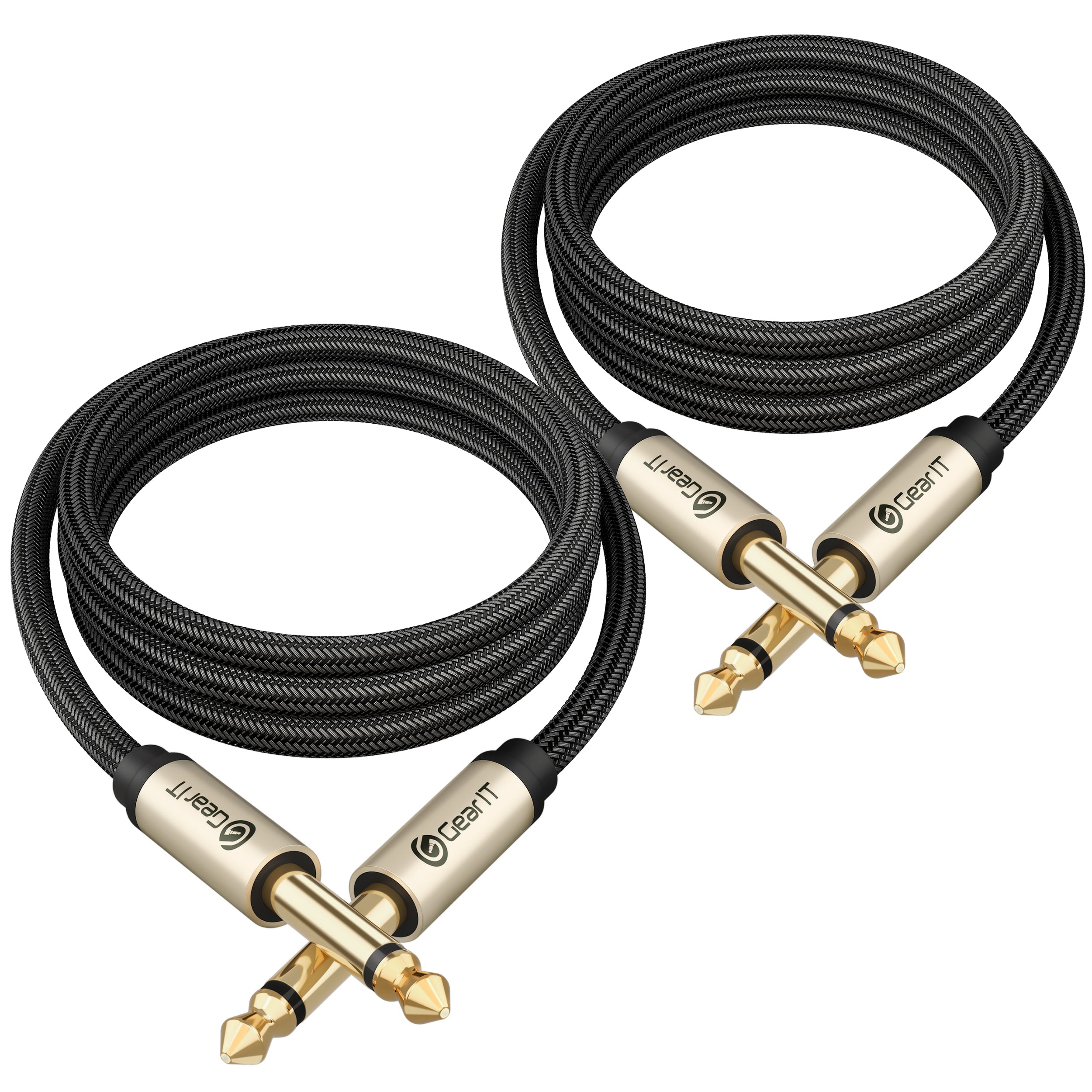 GearIT Guitar Instrument Cable - Nylon Braided 1/4...