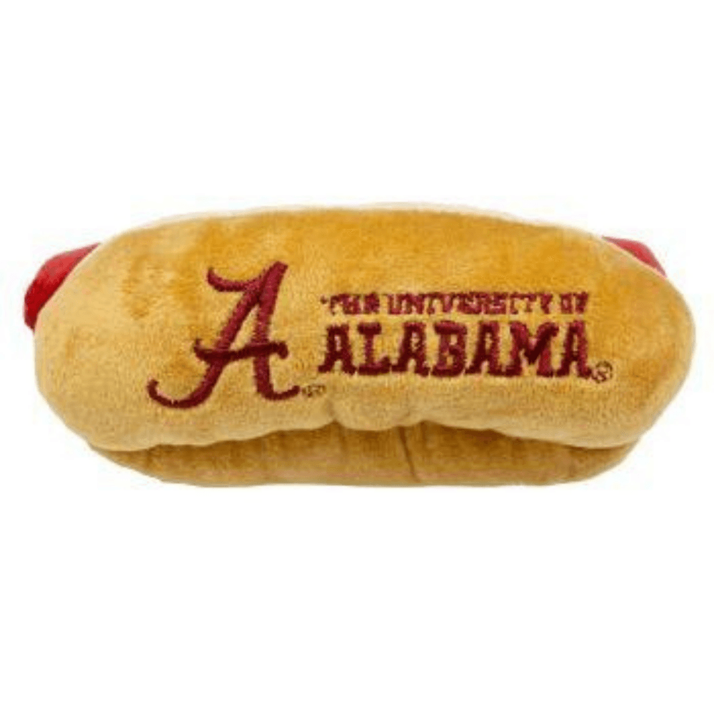 Alabama Crimson Tide- Plush Hot Dog Toy - Diogi's Place