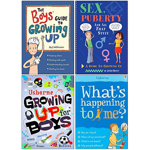 The Girls Guide to Growing Up By Anita Naik & The Boys Guide to Growing Up  By Phil Wilkinson 2 Books Collection Set