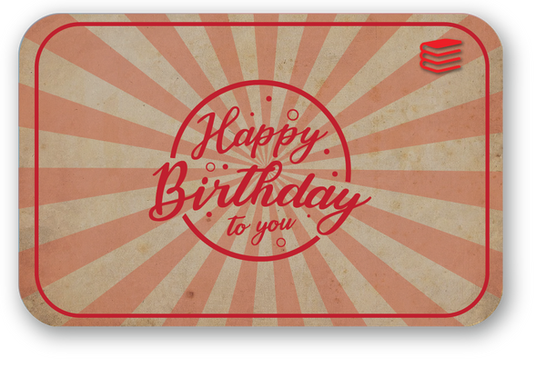 Happy Birthday - Red (e-Gift Card)