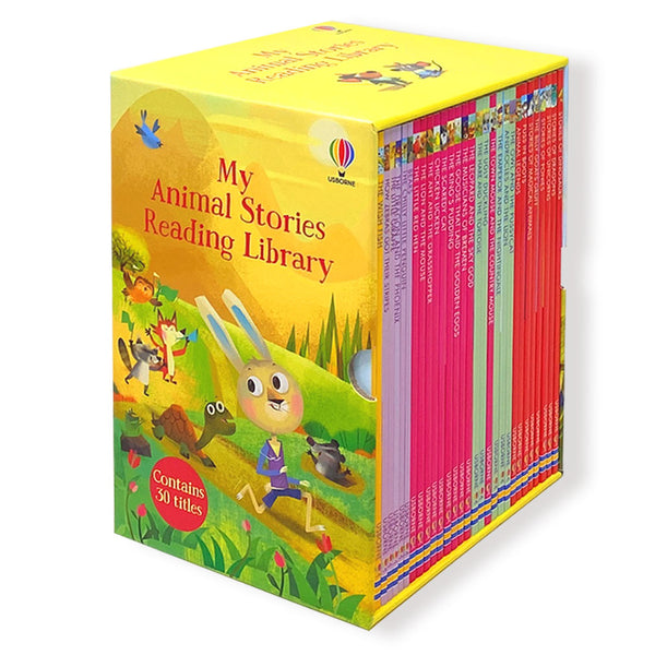 Usborne My Second Reading Library 50 Books Box Set Collection (Red