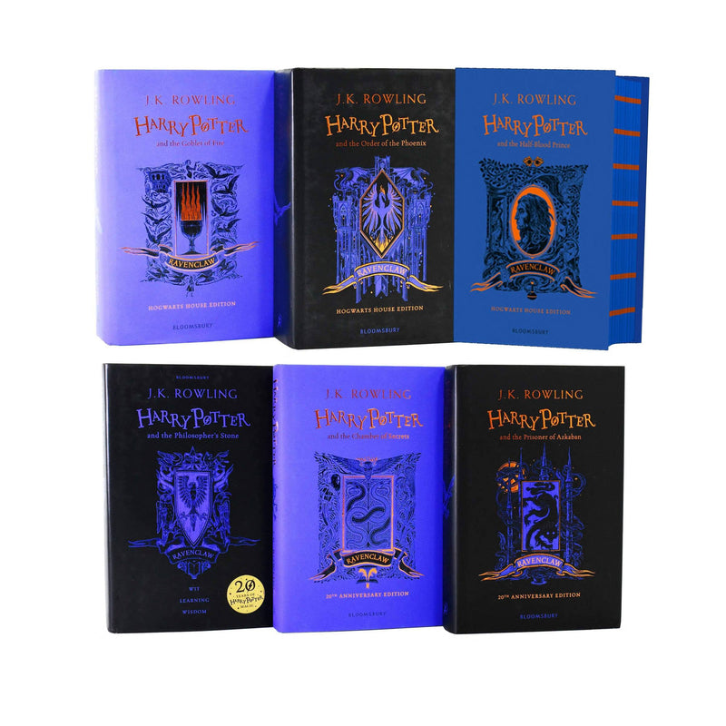 Harry Potter 6 Books Set Collection Ravenclaw Edition By J.K Rowling ...