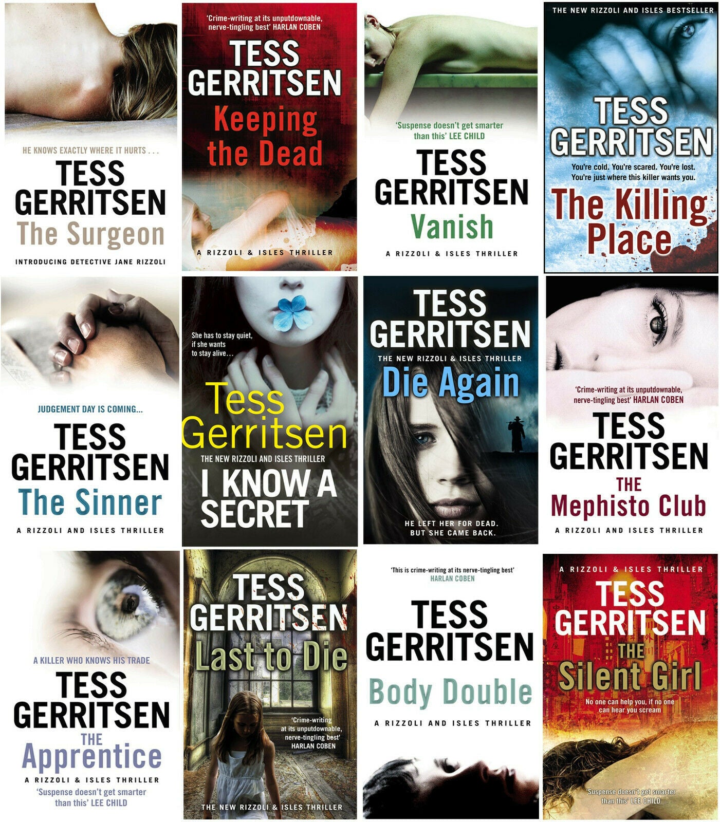 Tess Gerritsen Rizzoli And Isles Thriller 12 Books Collection Set Appr 