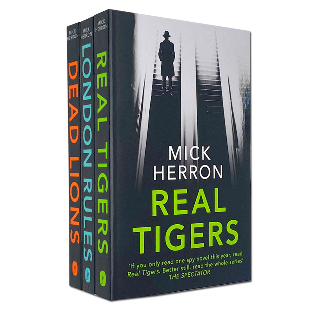 Mick Herron 3 Books Set Collection, Real Tigers, London Rules, Dead Li