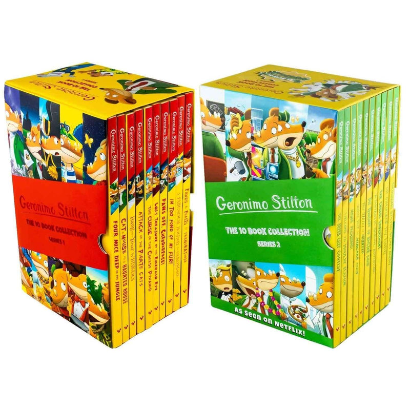 Geronimo Stilton Series 1 & Series 2 20 Books Collection Box Set