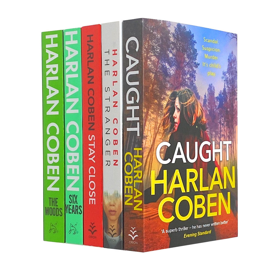 Harlan Coben 5 Books Collection Set Caught, Stranger, Stay Close, Six