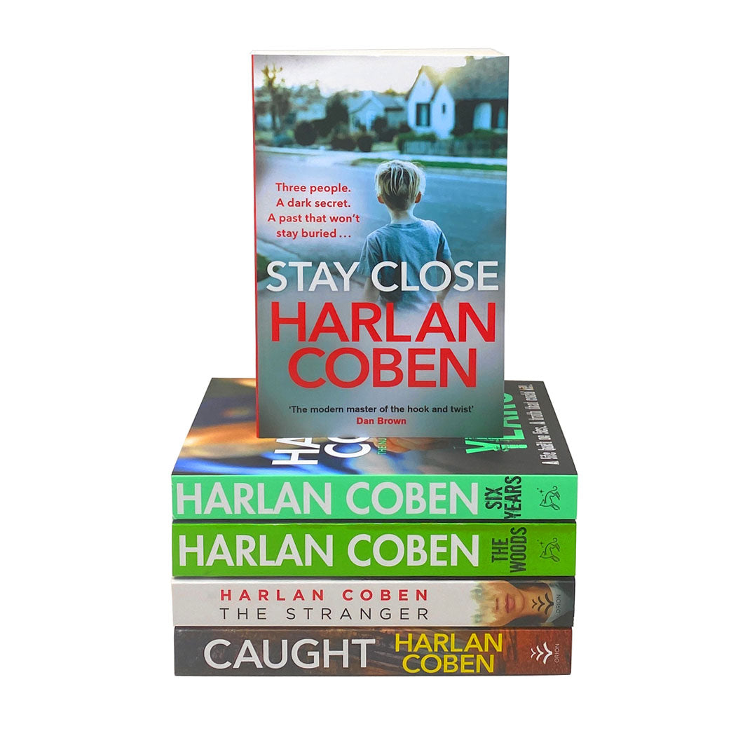 Harlan Coben 5 Books Collection Set Caught, Stranger, Stay Close, Six