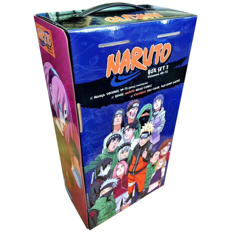 Naruto Box Set 3 Volumes 49 72 Children Graphical Books Box Set Colle Lowplex