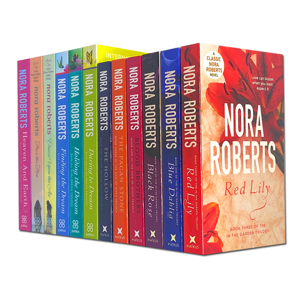 Nora Roberts 12 Books Set Collection, Garden Trilogy, Seven Trilogy, D ...