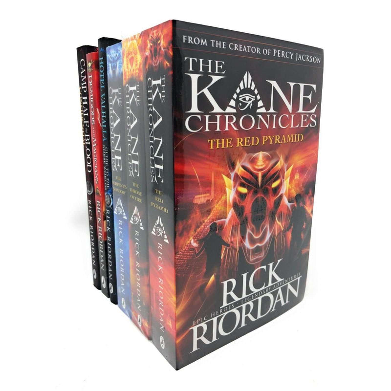 Rick Riordan 6 Books Set Collection Demigods And Magicians, Kane Chron ...