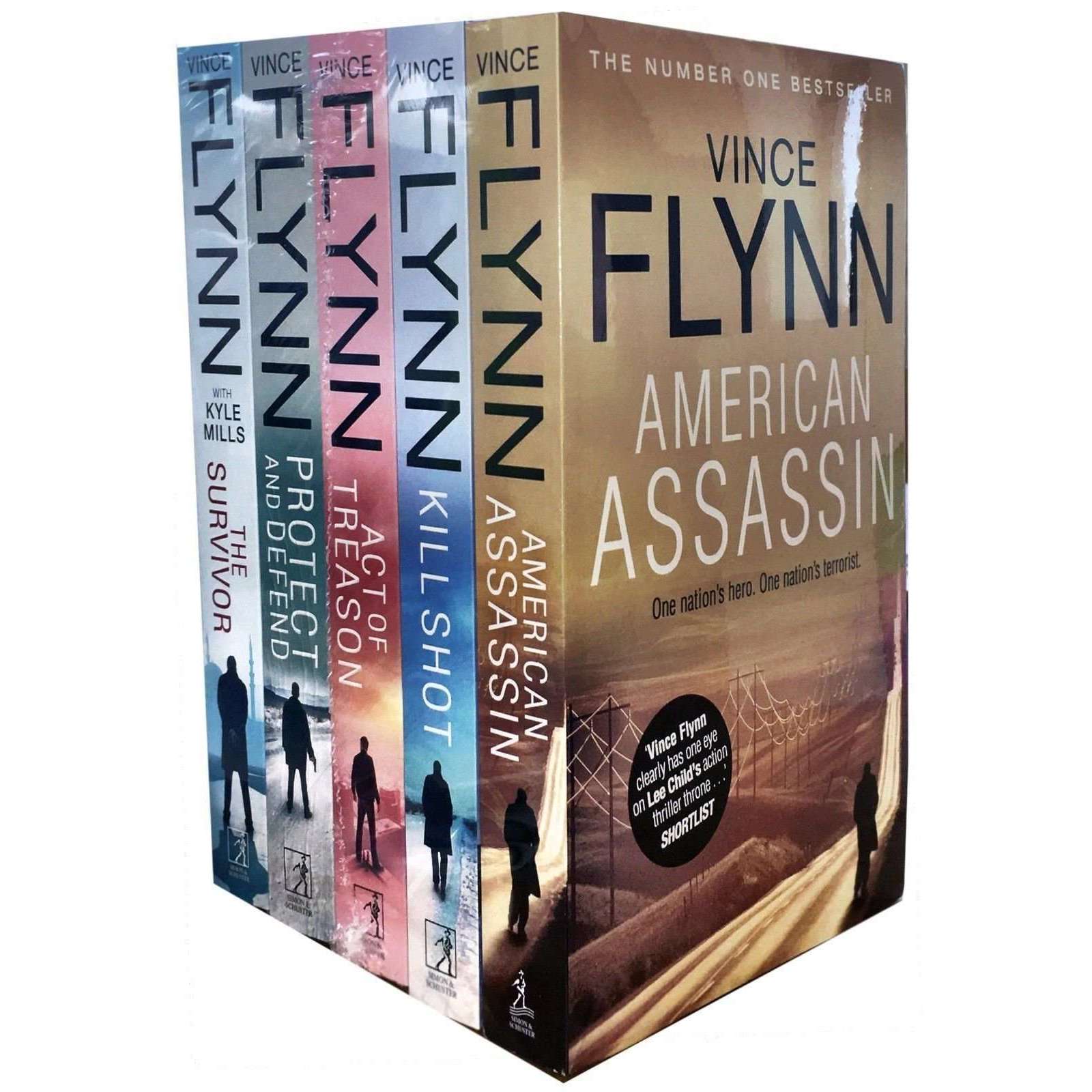 The Mitch Rapp Series Vince Flynn 5 Books Set Collection American Assa