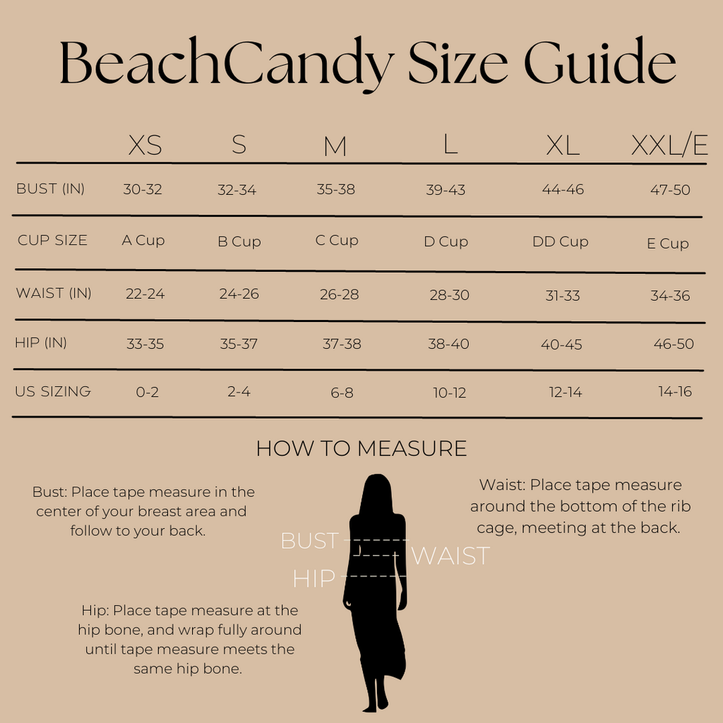 Size Guide, How to Measure your Swim & Resortwear