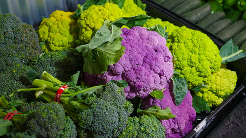 Broccoli and cauliflower.