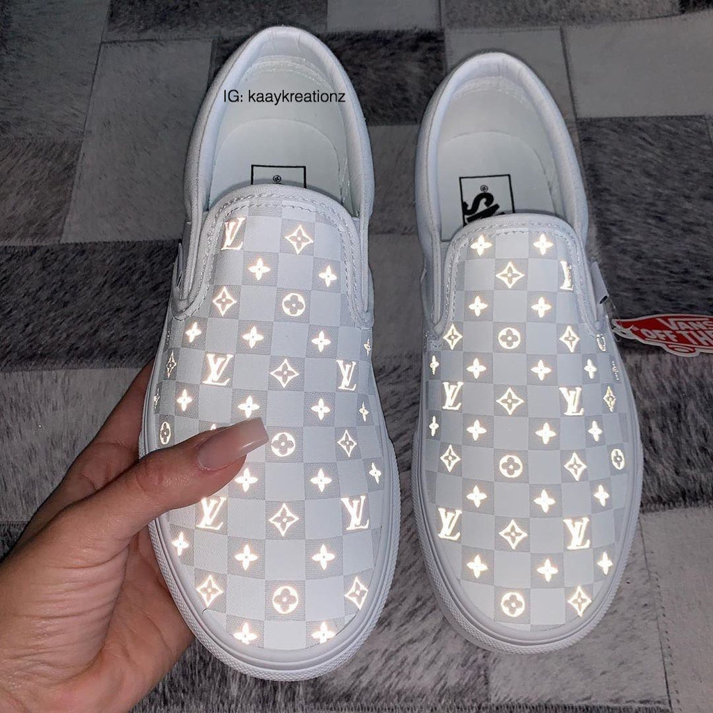 slip on reflective vans