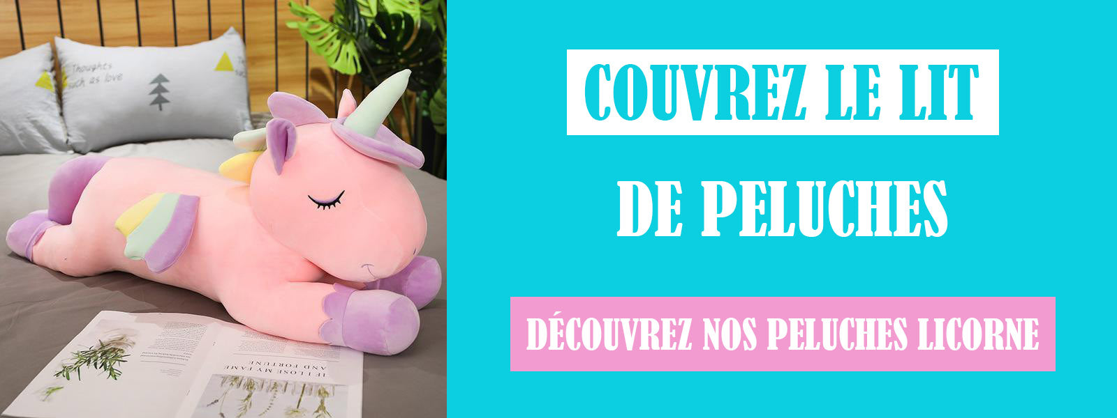 peluches licorne soirée pyjama fille