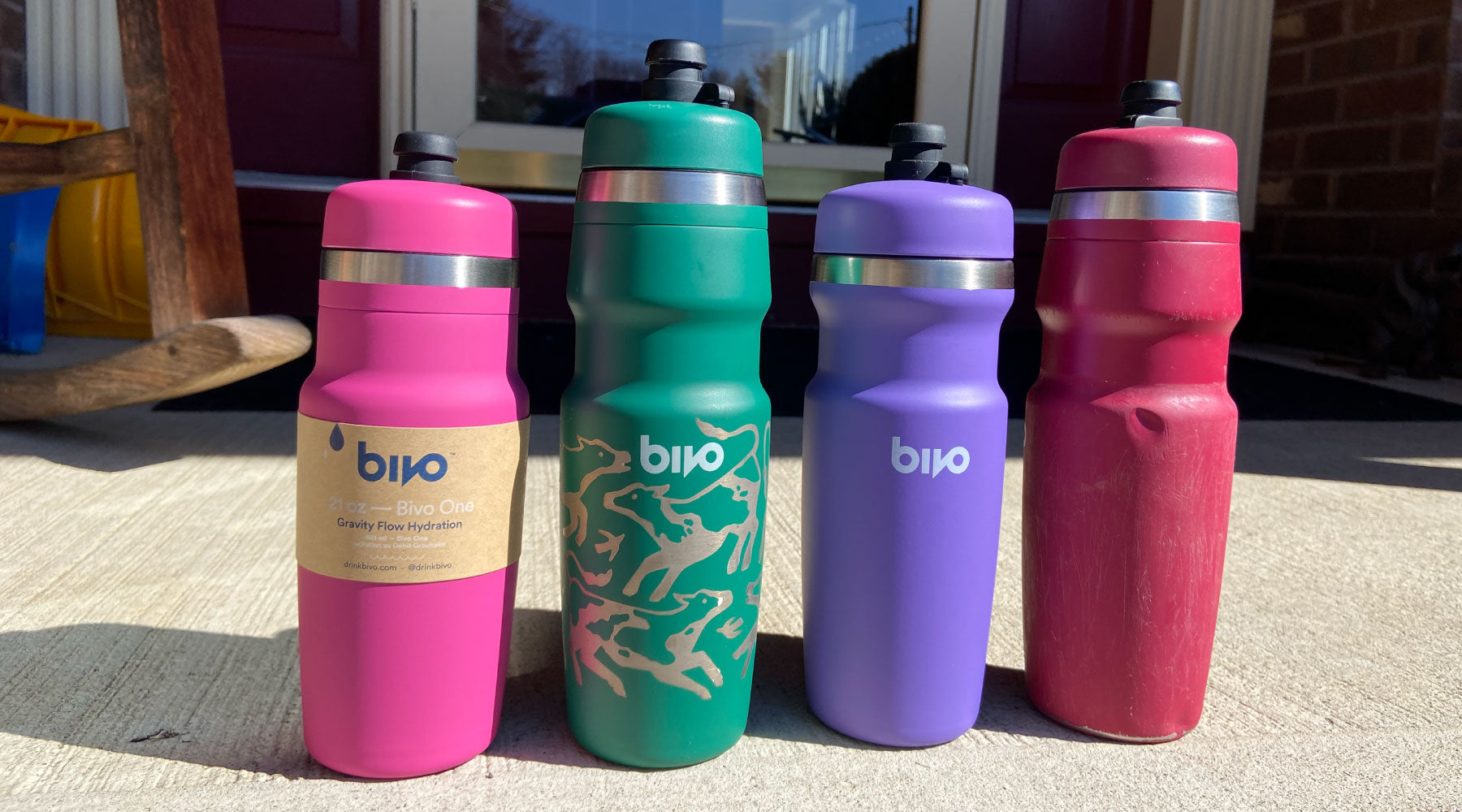 Bivo water bottle lineup