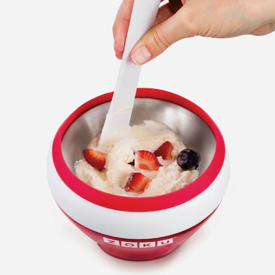 Zoku Instant Ice Cream Maker Red Frozen Yogurt Sorbet NEW