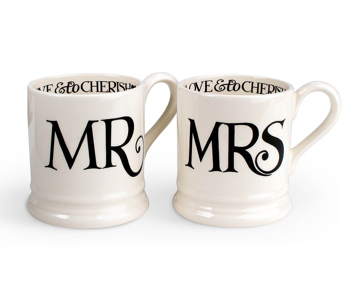 Black Toast 'Mr & Mr' Set of 2 1/2 Pint Mugs Boxed – Emma Bridgewater US