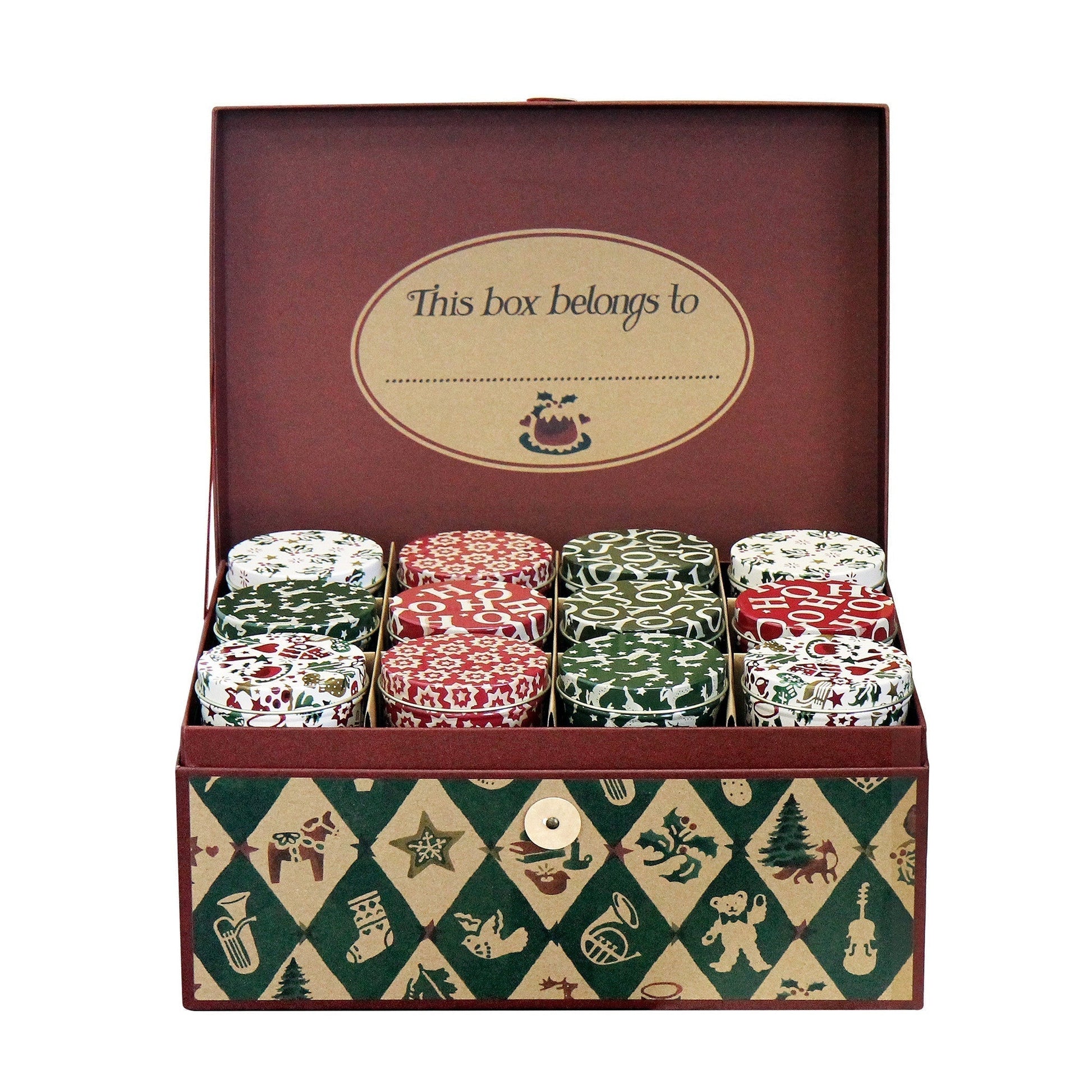 Christmas Joy Advent Calendar Tin Collection-Elite Tins-Joanne Hudson Basics