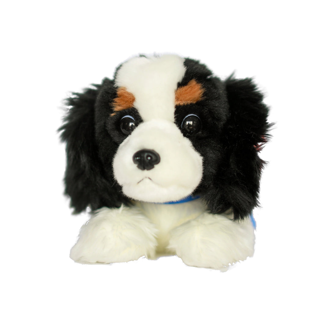 tri color cavalier king charles spaniel stuffed animal