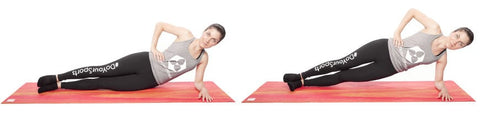 Training at home - Side plank 