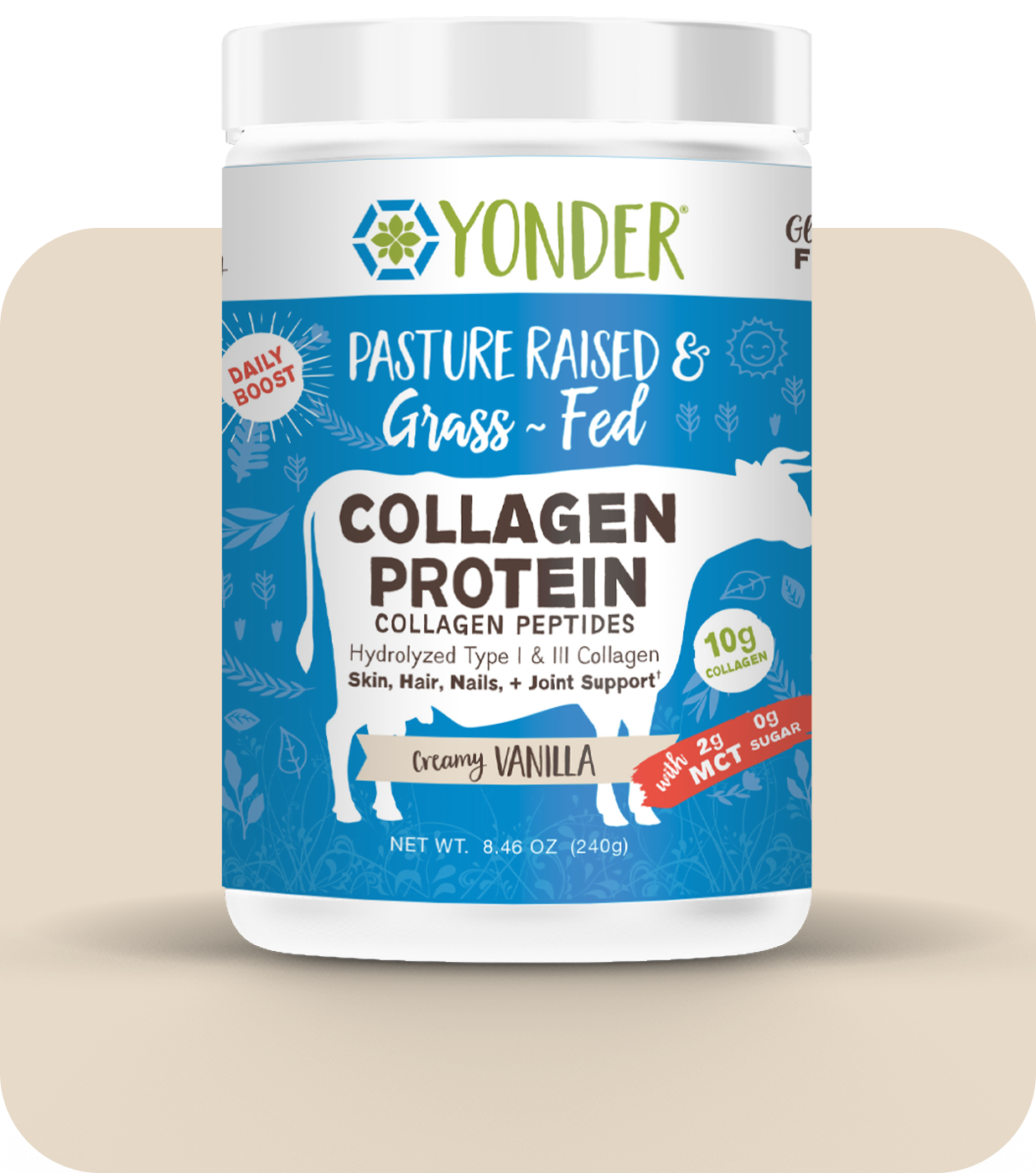 Grass Fed Collagen (Creamy Vanilla-MCT)