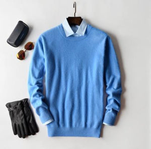 Men Cashmer Soft Warm Pullover Knitted Sweaters Aliexpress/ CN Origin