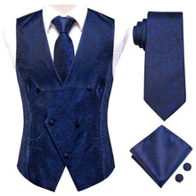 Загрузить изображение в средство просмотра галереи, Slim 4PC Vest Necktie Vests Set Generatrix Male Fashions
