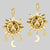 HELIOS. Sun & Moon Dream Catcher Hoop Earrings - Gold