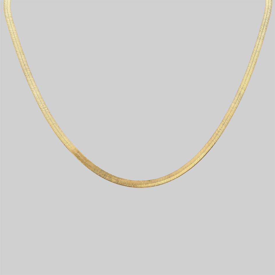 The Herringbone Chain - Gold – REGALROSE